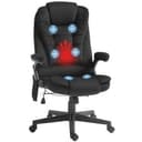 6 Point Vibrating Massage Office Chair with Lumbar Heat Refurbished