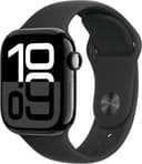 Apple Watch Series 10 (GPS + LTE) Jet Black 42MM Aluminum Case Black Sport Band