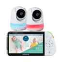 Babysense MaxView 2CAM 5.5" 1080p Full HD Split-Screen Baby Monitor with 2