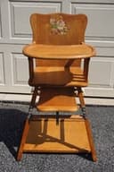 Vintage Antique Wooden High Chair, Converts to Desk/Table  PICK UP ONLY