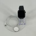 Apple Watch (Series 11) 46mm Jet Black Aluminum (LTE) w/ Black Sport - Excellent