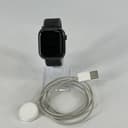 Apple Watch (Series 10) 46mm Jet Black Titanium (LTE) Blue Sport Loop- Excellent