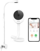Netvue Peekababy Smart Wireless Baby Monitor Camera 4-in-1 Mount White Excellent