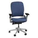 Steelcase Leap V2 Ergonomic Chair w/Adjustable Lumbar Support, 3D Armrests, Blue
