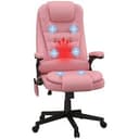 HOMCOM High-Back Vibration Massage Chair, Heating Office Chair, Refurbished