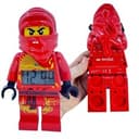 LEGO Ninjago Kai Red Ninja Minifigure Alarm Clock ClicTime Tested & Working