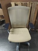 Knoll Life Chair Multi Adjustable Aluminum Office Chair Mesh Back Loaded Tan