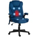 Massage Office Chair w/ 6 Points Heat Velvet Executive Office Chair Refurbished