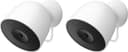 Google - Nest Cam Outdoor (wired, 2nd gen) - 2K Video and Gemini - 2-Pack - Snow