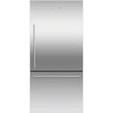 Fisher & Paykel - 32 in. Wide ActiveSmart 17.1 Cu. Ft. Bottom-Freezer Counter-Depth Refrigerator - Stainless Steel