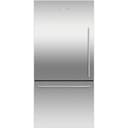 Fisher & Paykel - 32 in. Wide ActiveSmart 17.1 Cu. Ft. Bottom-Freezer Counter-Depth Refrigerator - Stainless Steel