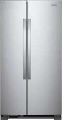 Whirlpool - 36 in. Wide 25.1 cu. ft. Side-by-Side Refrigerator - Stainless Steel