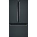 Café - 36 in. Wide 23.1 Cu. Ft. French Door Counter-Depth Smart Refrigerator with Internal Water Dispenser - Matte Black