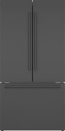 Bosch - 800 Series 21 Cu. Ft. French Door Counter-Depth Smart Refrigerator - Black Stainless Steel