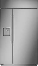 Monogram - 28.8 Cu. Ft. Side-by-Side Built-In Smart Refrigerator with Dispenser - Stainless Steel