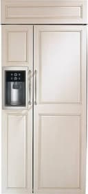 Monogram - 36 in. Wide 20.2 Cu. Ft. Side-by-Side Built-In Smart Refrigerator with Dispenser with Proximity Sensor - Custom Panel Ready