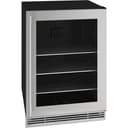 U-Line - 1 Class 194-Can Beverage Cooler - Stainless Steel
