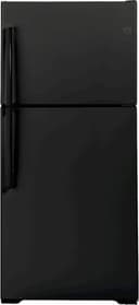 GE - 33 in. Wide 21.9 Cu. Ft. Top-Freezer Refrigerator with Garage Ready Performance - Black