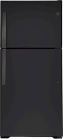 GE - 33 in. Wide 21.9 Cu. Ft. Top-Freezer Refrigerator with Garage Ready Performance from 38-110 Degrees Fahrenheit - Black Slate