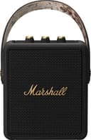 Marshall - Stockwell II Portable Wireless Bluetooth Speaker with Bass / Treble / Volume Controls and 3.5 mm Auxiliary Input - Black/Brass