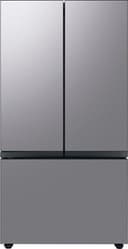 Samsung - 36 in. Wide BESPOKE 30 cu. ft. 3-Door French Door Smart Refrigerator with Beverage Center - Stainless Steel