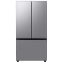 Samsung - 36 in. Wide BESPOKE 24 cu. ft. French Door Counter Depth Smart Refrigerator with Beverage Center - Stainless Steel