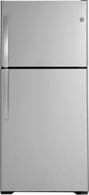 GE - 33 in. Wide 21.9 Cu. Ft. Top-Freezer Refrigerator with Garage Ready Performance - Stainless Steel
