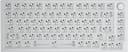 Glorious - GMMK Pro Barebone High Profile Gasket Mounted RGB 75% Wired Mechanical Keyboard - White