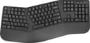 Insignia™ - Full-Size Wireless Ergonomic Membrane Keyboard - Black