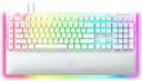 Razer - BlackWidow V4 Pro Full Size Wired Mechanical Green Clicky Switch Gaming Keyboard with Chroma RGB Backlighting - White